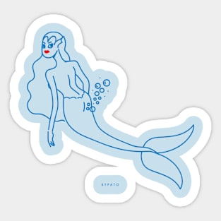 Mermaid bubbles Sticker